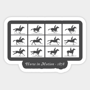 Horse in Motion (white) Sticker